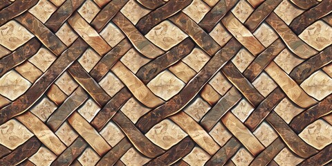 The seamless fusion of intertwining patterns forms a harmonious backdrop, intricate and captivating in its design.