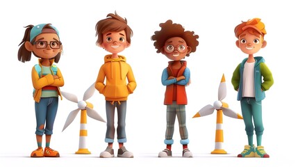 Animated Characters Embark on Sustainable Energy Adventures