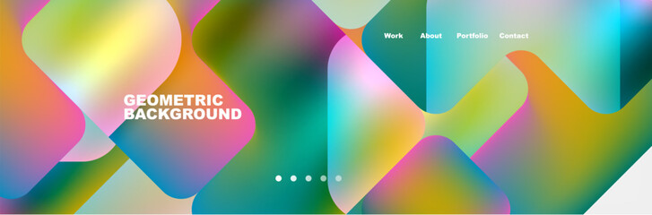 Teal Liquid color background design for Landing page site. Fluid gradient shapes composition. Futuristic design posters. Eps10 vector.
