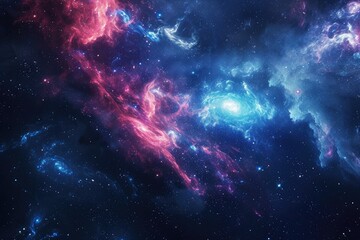 Fototapeta premium Celestial canvas adorned with dynamic colors