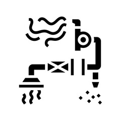 exhaust system ventilation glyph icon vector. exhaust system ventilation sign. isolated symbol illustration