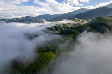  Morning Mist and Viewpoint with Layers of Mountains