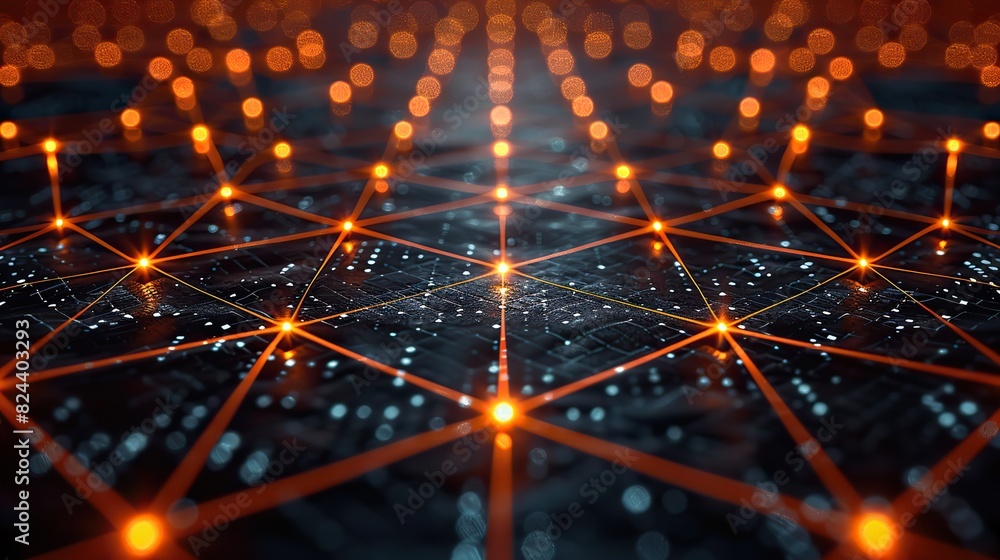 Poster cyber nodes ensuring global network resilience. image