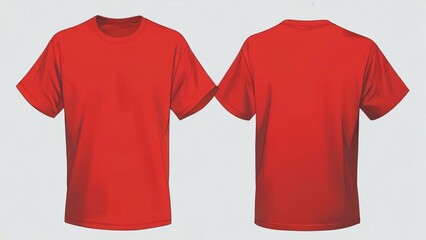 front and back t-shirt vector background illustration