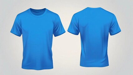 front and back t-shirt vector background illustration
