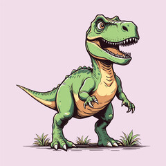 Cartoon Dinosaur Illustration