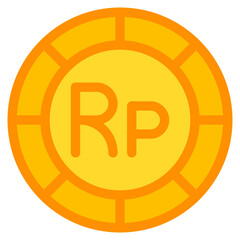 rupiah, coin, currency, money, cash Icon