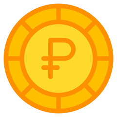 Philippine Peso, coin, currency, money, cash Icon