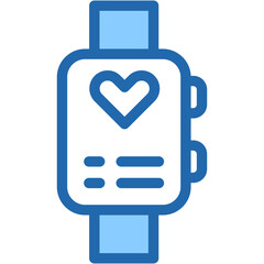 Smartwatch,watch, heart, health, electronics Icon
