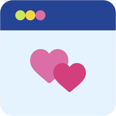 browser, love, heart , love and romance, miscellaneous, valentines day, valentine Icon