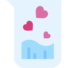 flask, heart, heart , love and romance, miscellaneous, valentines day, valentine Icon