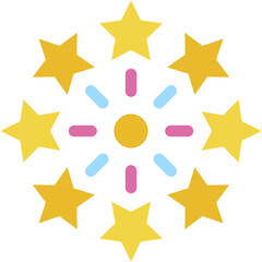 fireworks, stars, heart , love and romance, miscellaneous, valentines day, valentine Icon