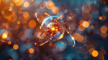 Visualization of a Molybdenum Atom Emphasizing Electrons and Applications in Industry