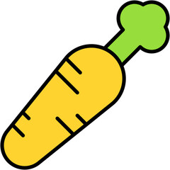 carrot, vegetable, food, vegan, organic Icon