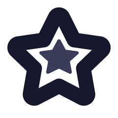 golden star on white background