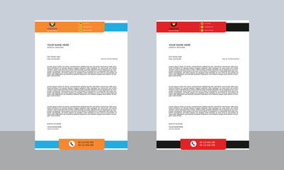 Letterhead unique design New unique creative letterhead template ..