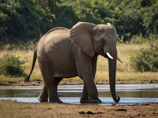 Obraz premium Elephant in wildlife
