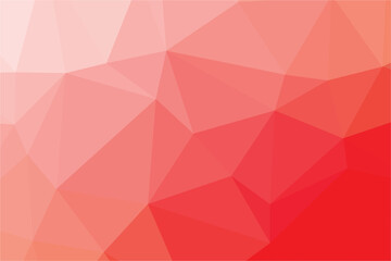 Gradient light red polygon pattern. Low poly design. Vector illustration
