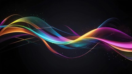 beautiful and peaceful colorful background lines illustration