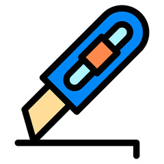 Vector Icon for Knife, stationary, cutter, office