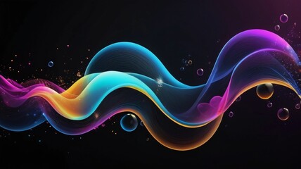 beautiful and peaceful colorful background lines illustration