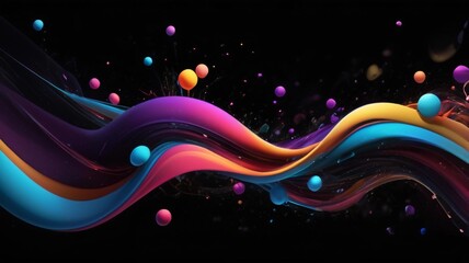 beautiful and peaceful colorful background lines illustration