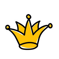 doodle vector crown