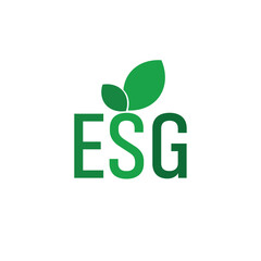 esg icons on white background	