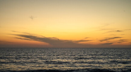 beautiful sunset light mediterranean sea cyprus 3