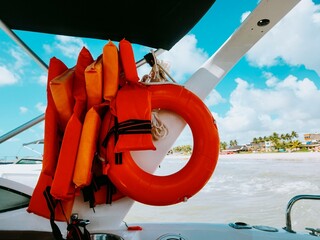 life buoy on boat