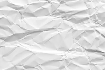 Obraz premium くしゃくしゃの白い紙の背景素材