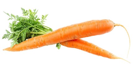 Carrot isolated on white background . Generative Ai