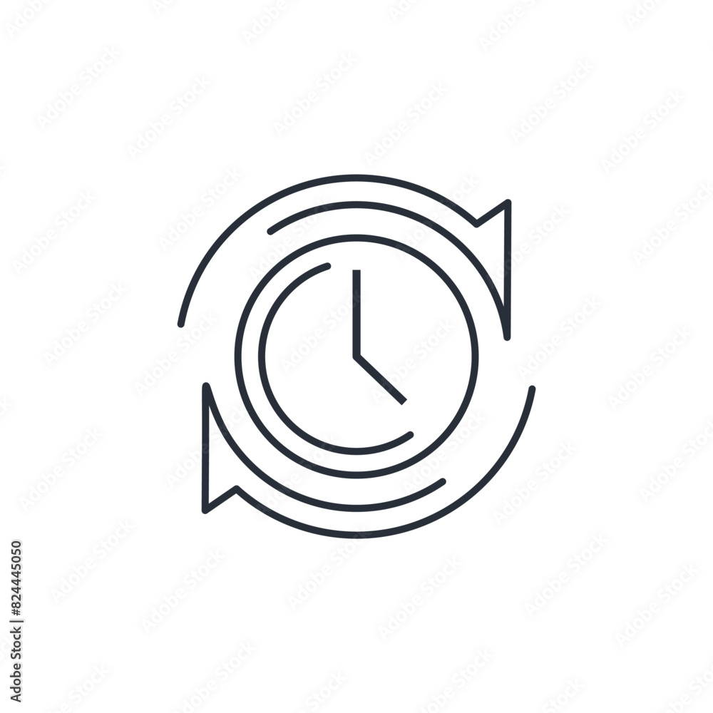 Poster time and motion arrows.vector linear icon isolated on white background.