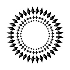 abstract circle ornament