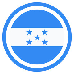 Vector Icon for Honduras, country, national, flag, world flag