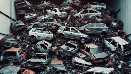 Mountain of Scrap Cars: The Challenge of Automotive Waste