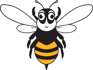 Bee vector illustration design 