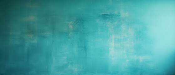 Obraz premium Bright turquoise wall background, clean look, natural light,