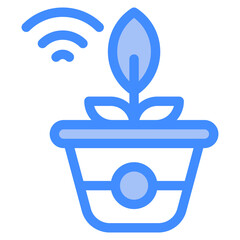 Vector Icon Smart, plant, pot, flower, planting