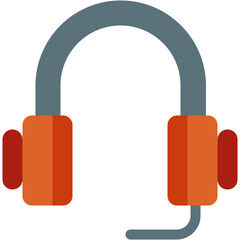 Vector Icon headphone, essential, , object, mic, electronics