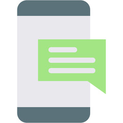 Obraz premium Vector Icon Device, message, smartphone, mail, text