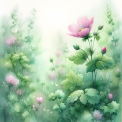 Vibrant Pink Flower Surrounded by Blooms Beautiful Floral Composition