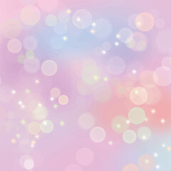 Abstract dreamy pink rainbow stars sparkling background