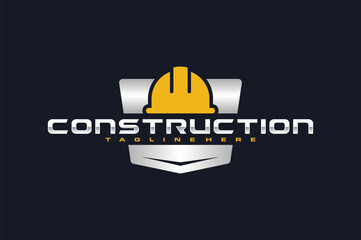 construction helmet plate emblem logo © Hasim