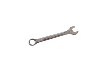 Combination wrench or open end spanner isolated