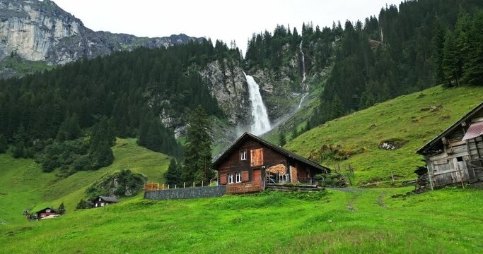Switzerland - Drone Flight at St&auml;ubifall
