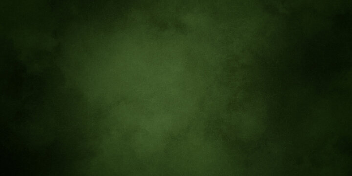Abstract vintage green splash design background with dark borders