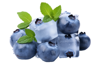 Chilled Blooms: A Whimsical Summer Delight on a White or Clear Surface PNG Transparent Background.