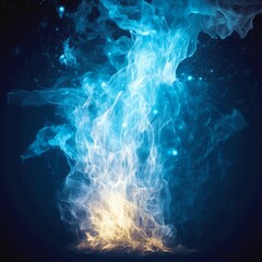 青い炎　背景　黒バック