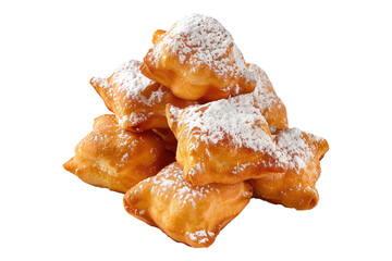 Bignets isolated on white back ground